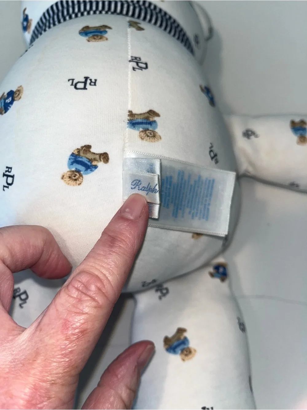 Ralph Lauren Baby Blanket 15” Bear